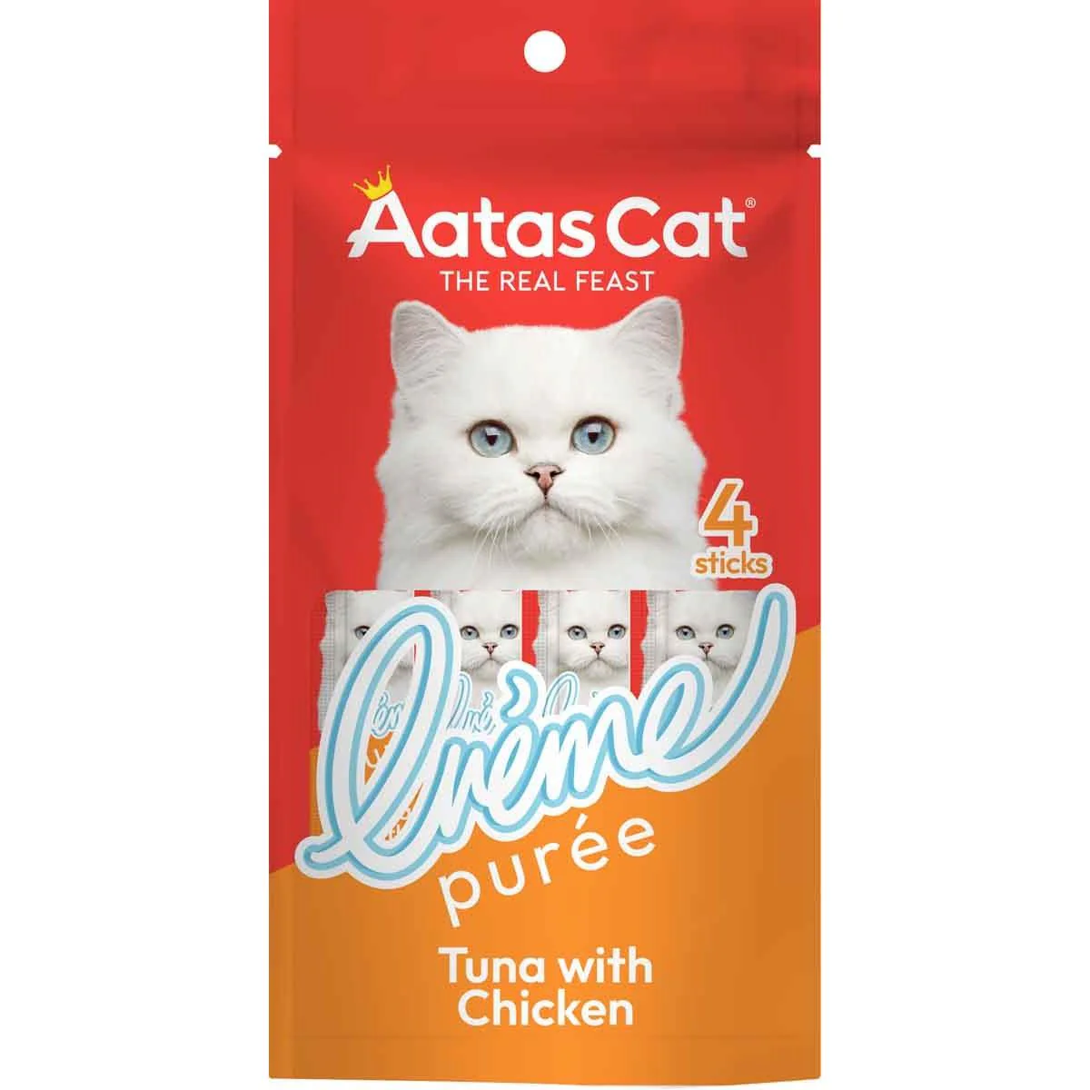 Aatas Creme Puree Tuna & Chicken Cat Treats