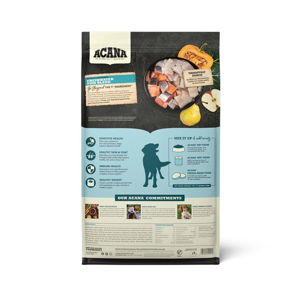 Acana Adult Freshwater Fish Blend Dry Dog Food - Image 3