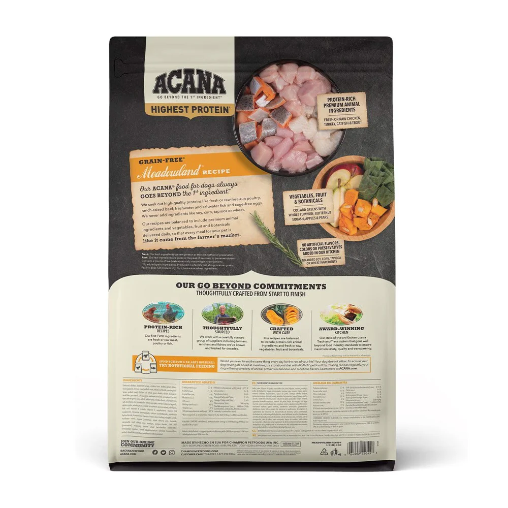 Acana Adult Meadowland Recipe Dry Dog Food - Image 3