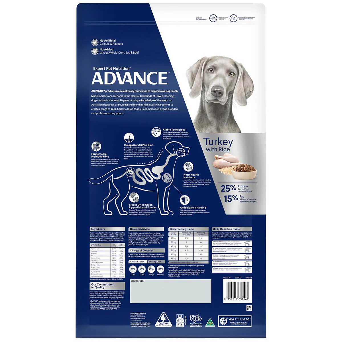 Advance Large Breed Adult Turkey & Rice Dry Dog Food - Image 6