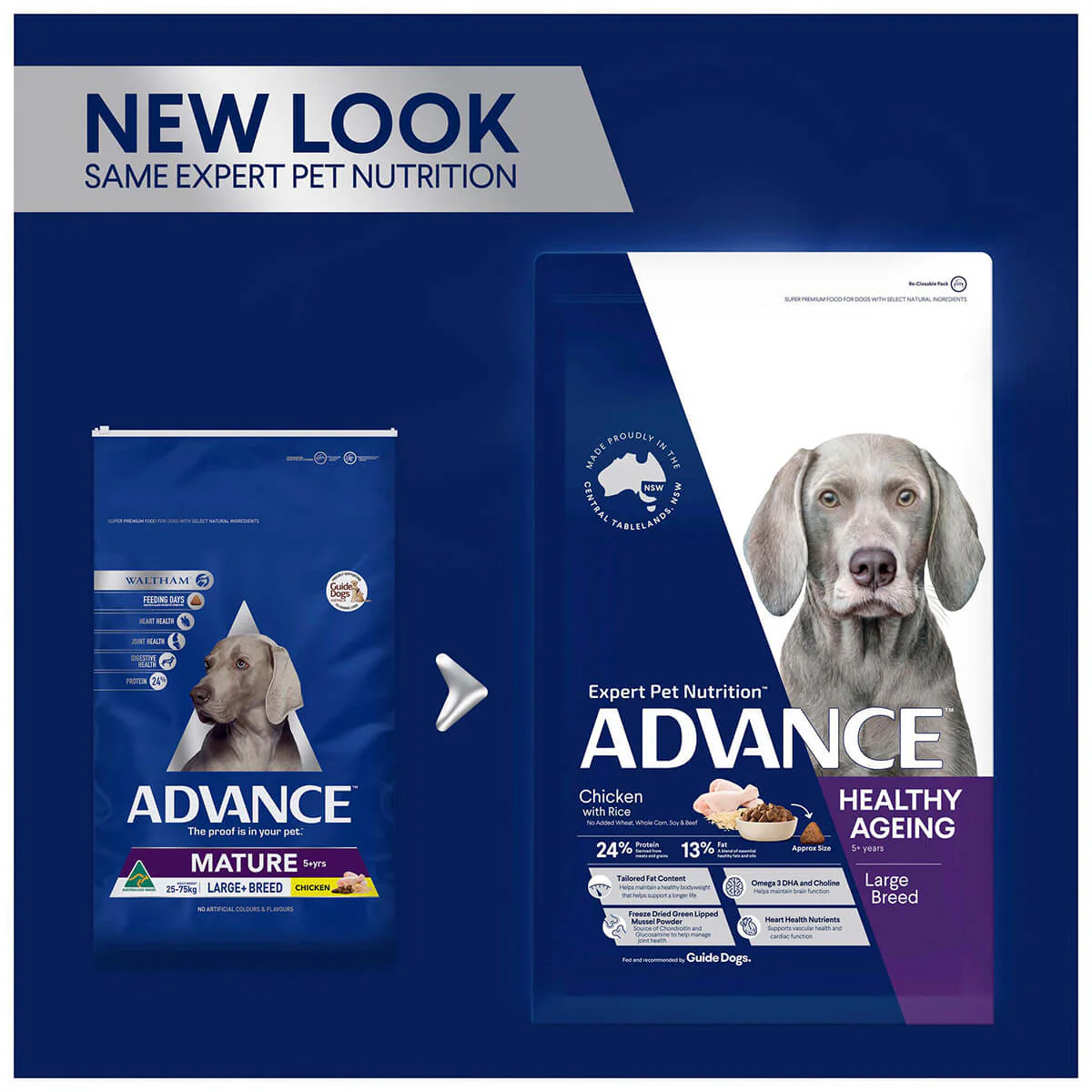Advance Large Breed Senior Healthy Ageing Chicken Dry Dog Food - Image 4