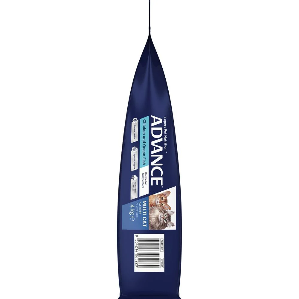 Advance Multi-Cat Chicken & Ocean Fish Dry Cat Food - Image 12