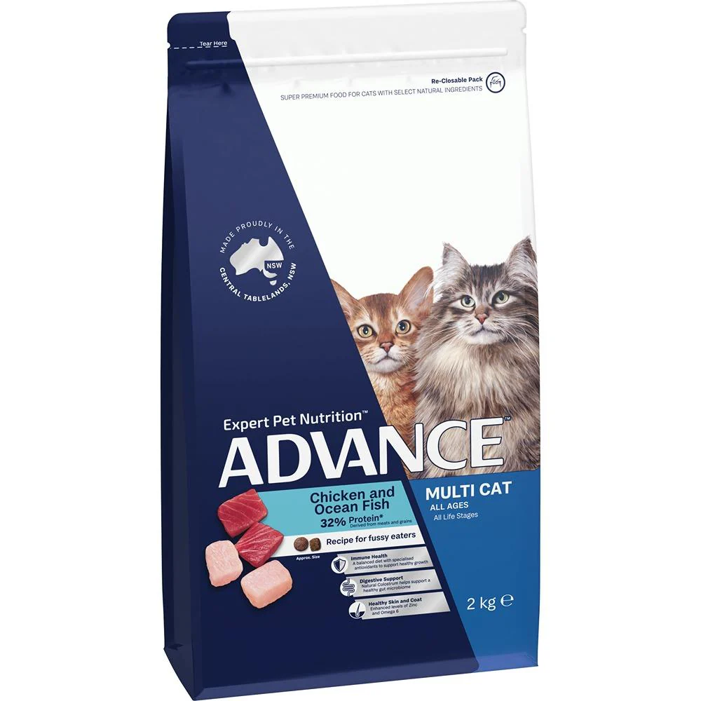 Advance Multi-Cat Chicken & Ocean Fish Dry Cat Food - Image 3