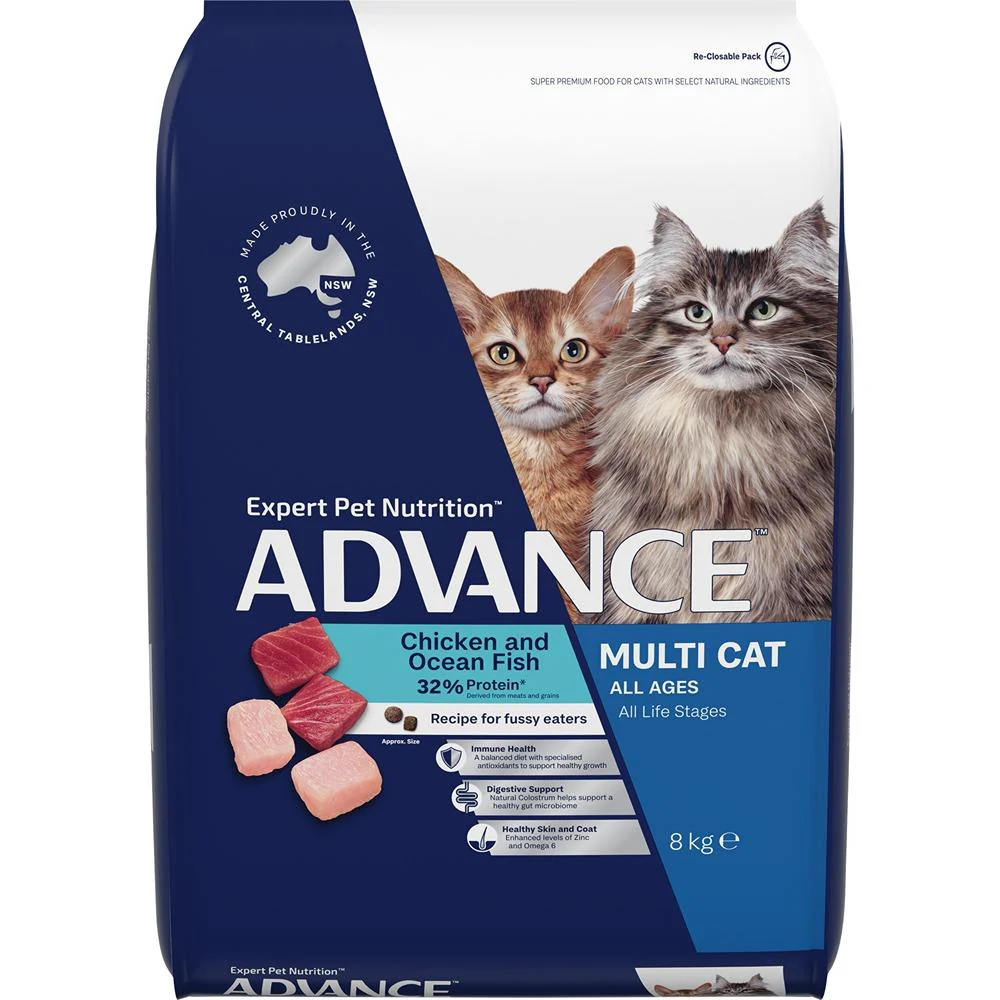 Advance Multi-Cat Chicken & Ocean Fish Dry Cat Food - Image 4