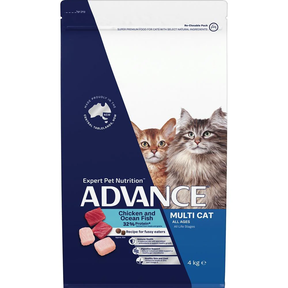 Advance Multi-Cat Chicken & Ocean Fish Dry Cat Food - Image 6
