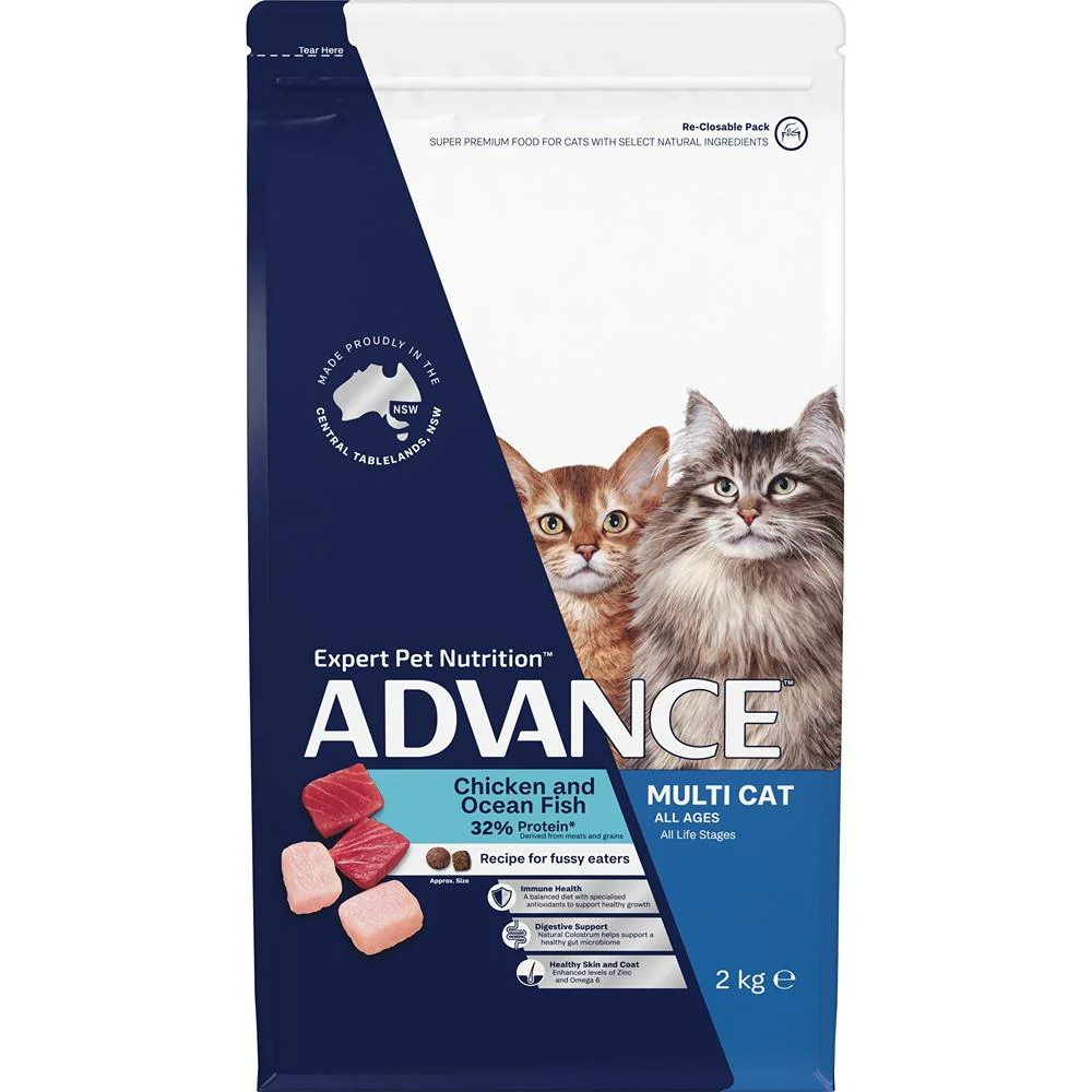 Advance Multi-Cat Chicken & Ocean Fish Dry Cat Food - Image 7