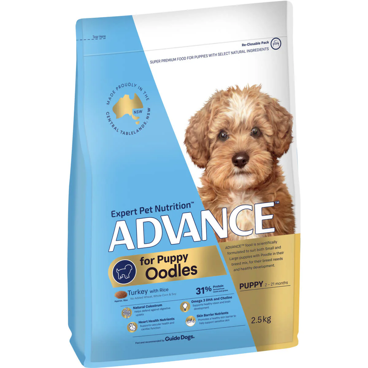 Advance Oodles Puppy Turkey & Rice Dry Dog Food - Image 2