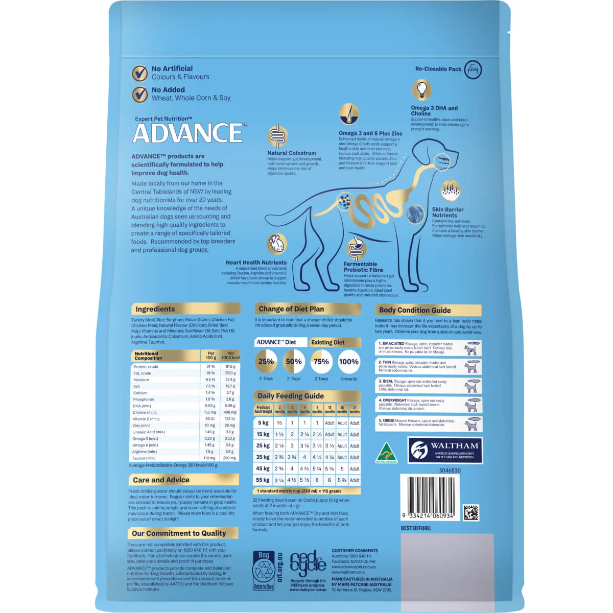 Advance Oodles Puppy Turkey & Rice Dry Dog Food - Image 3