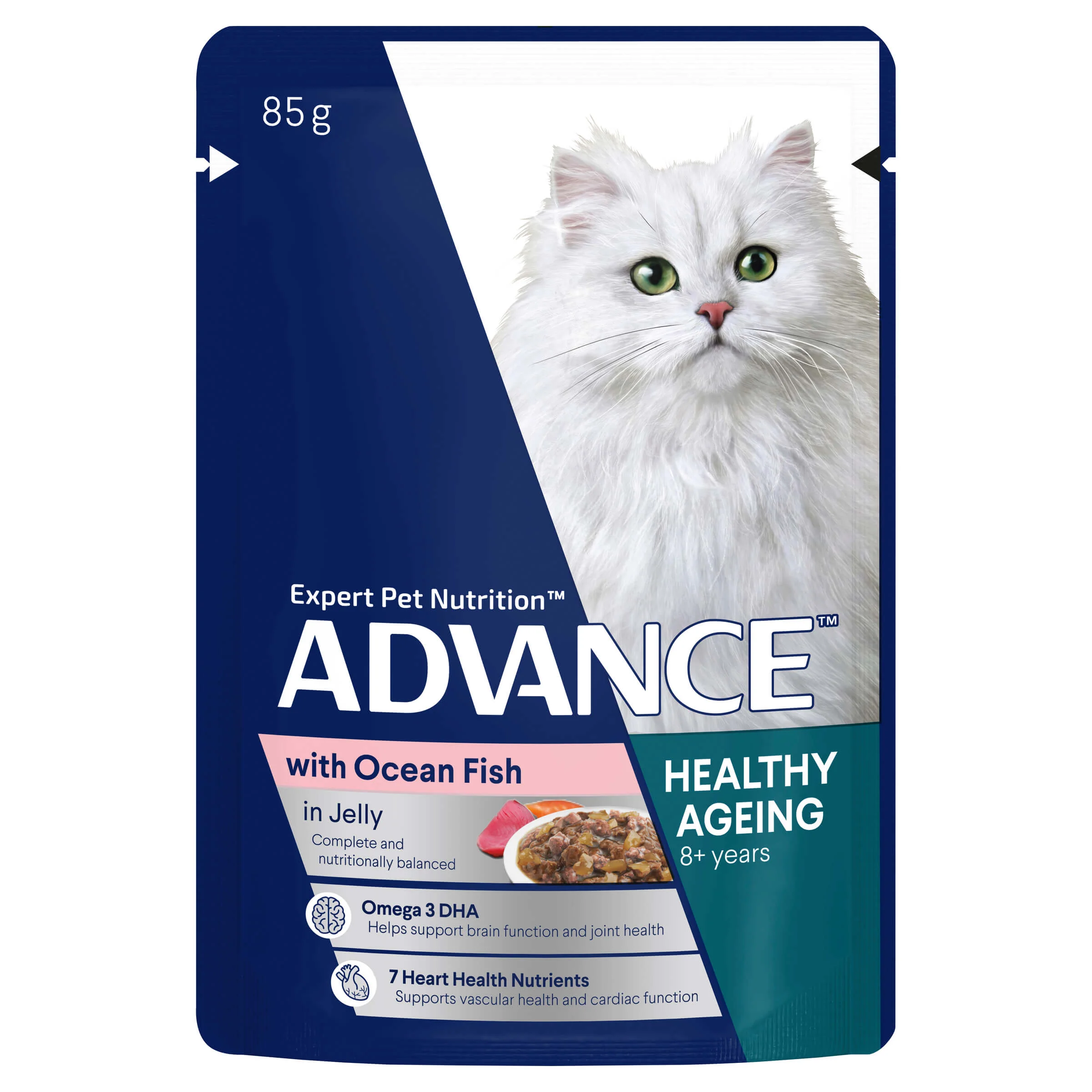 Advance Senior Healthy Ageing Ocean Fish in Jelly Wet Cat Food - Image 9