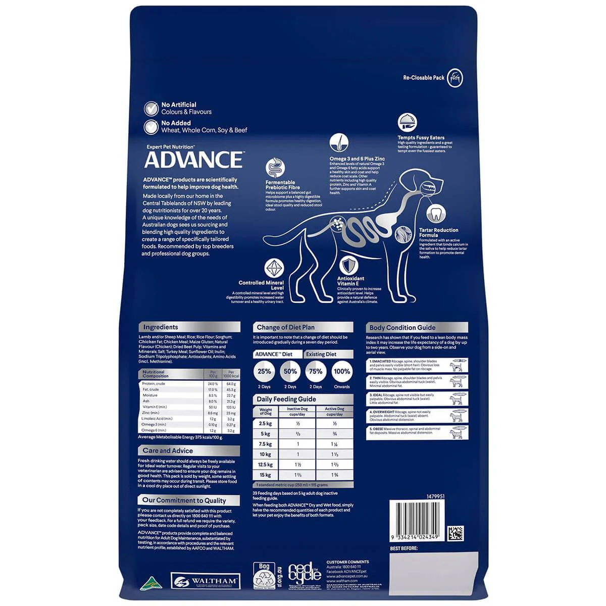 Advance Small Breed Adult Lamb & Rice Dry Dog Food - Image 13
