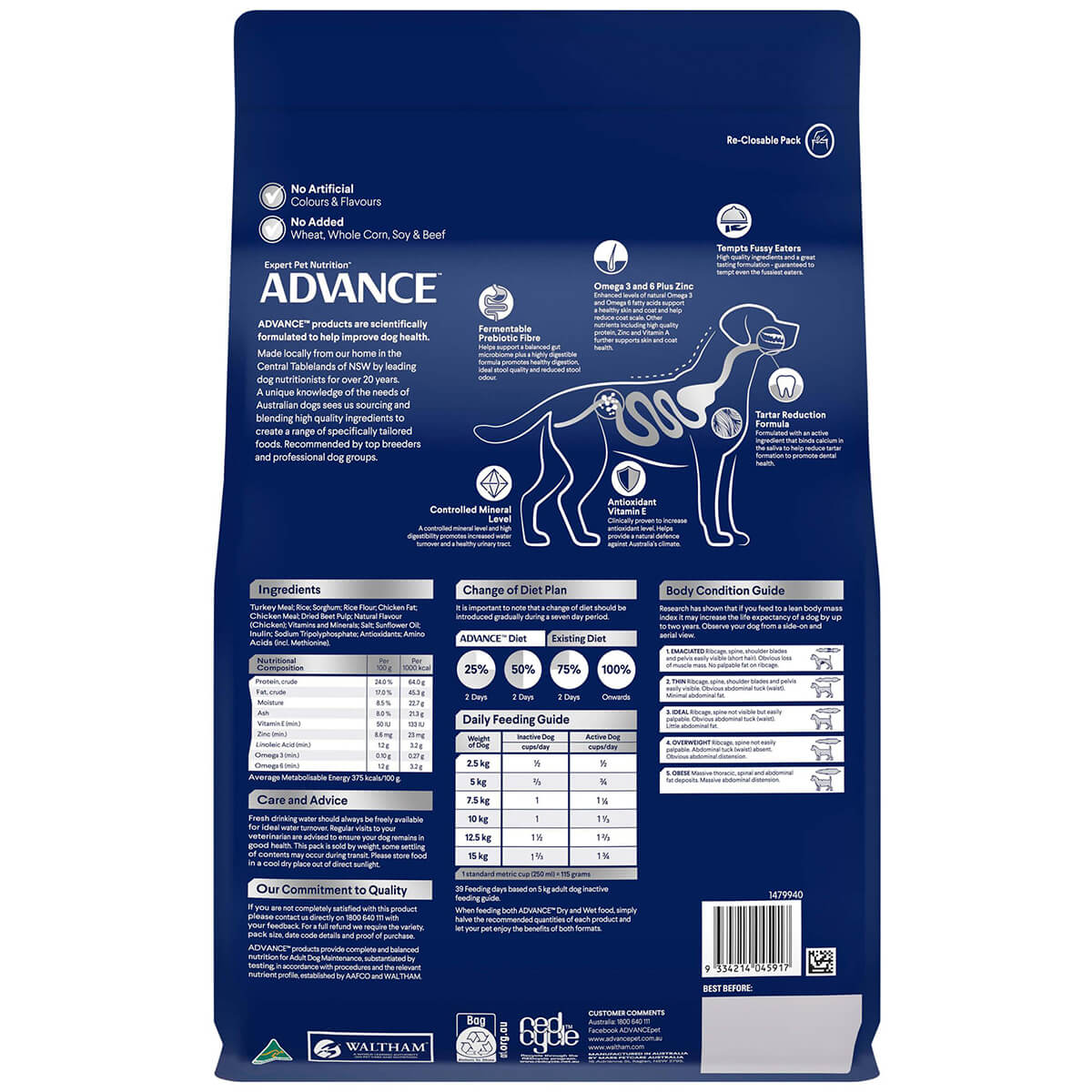 Advance Small Breed Adult Turkey & Rice Dry Dog Food - Image 3