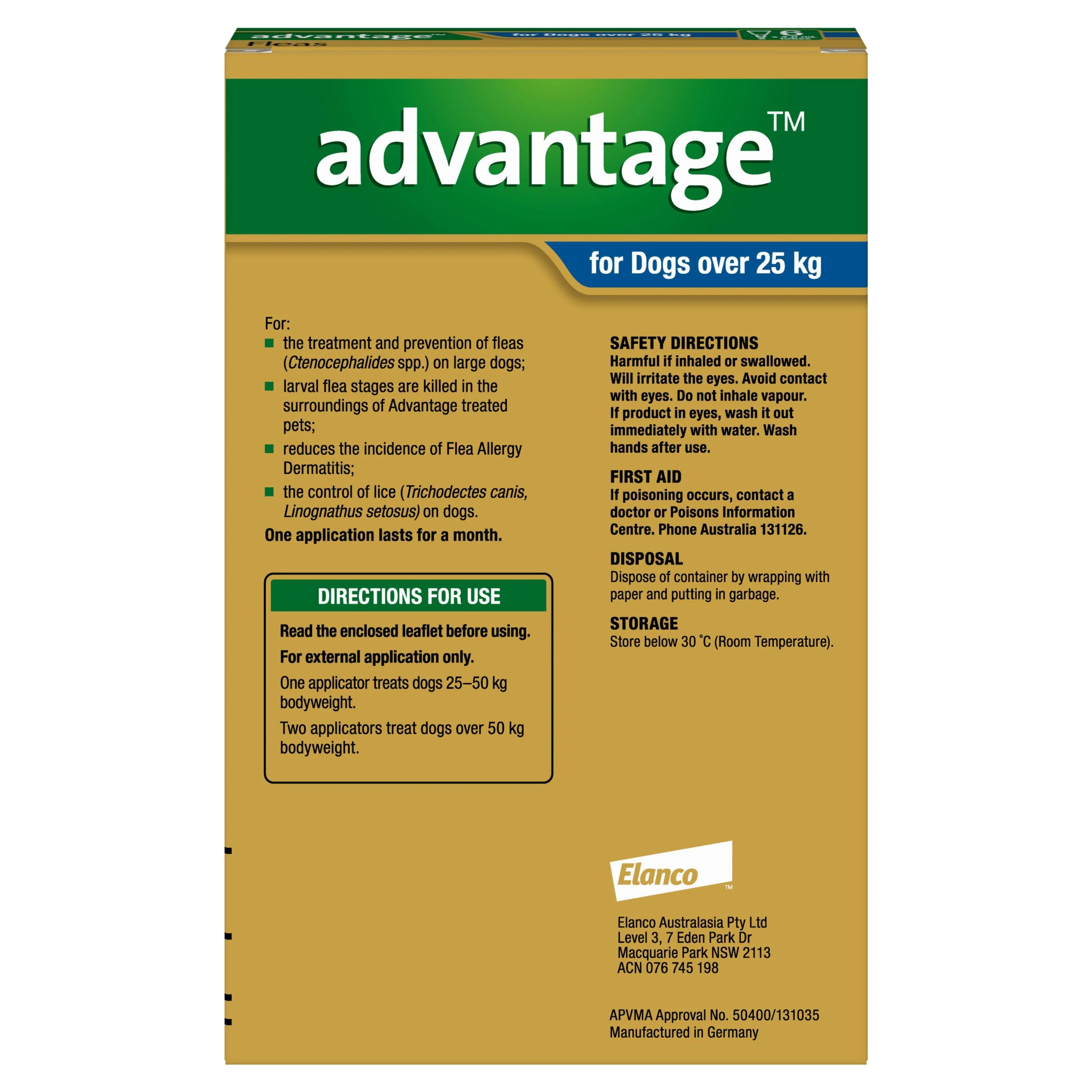 Advantage Spot-On Flea Treatment 25kg+ Dog - Image 13