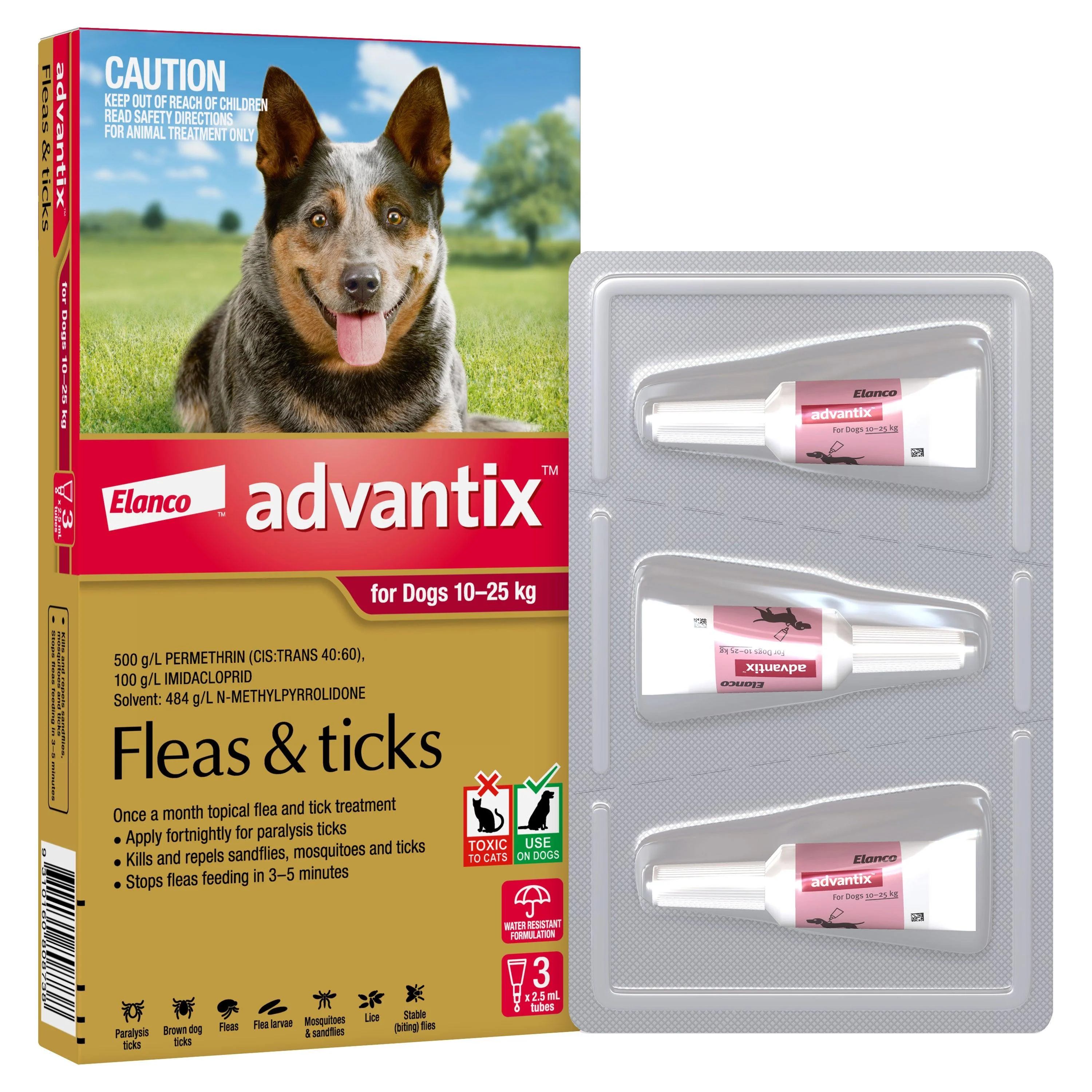 Advantix Flea & Tick Treatment 10-25kg Dog - Image 11