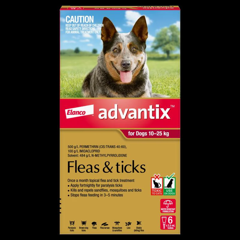 Advantix Flea & Tick Treatment 10-25kg Dog - Image 13