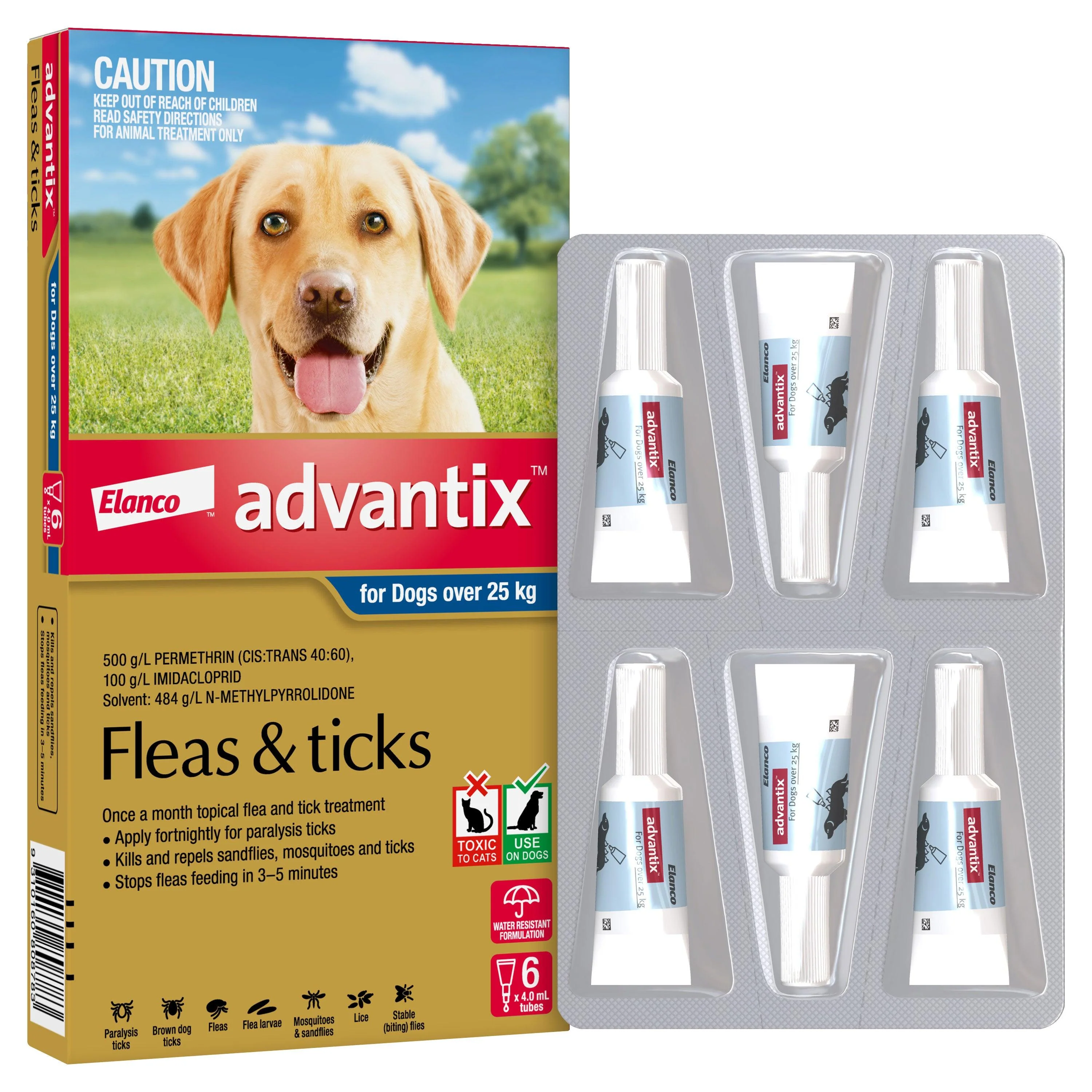Advantix Extra Large Breed 25kg+ Flea & Tick Spot-On Dog Treatment - Image 17