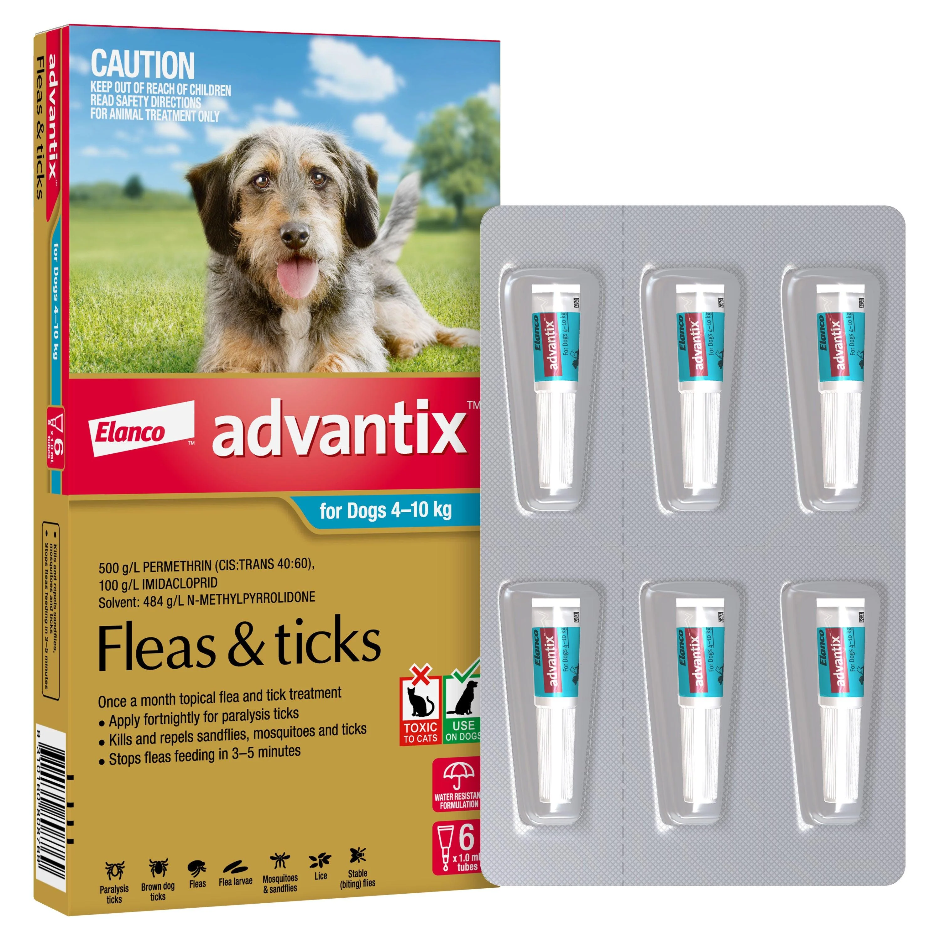 Advantix Flea & Tick Treatment 4-10kg Dog - Image 11