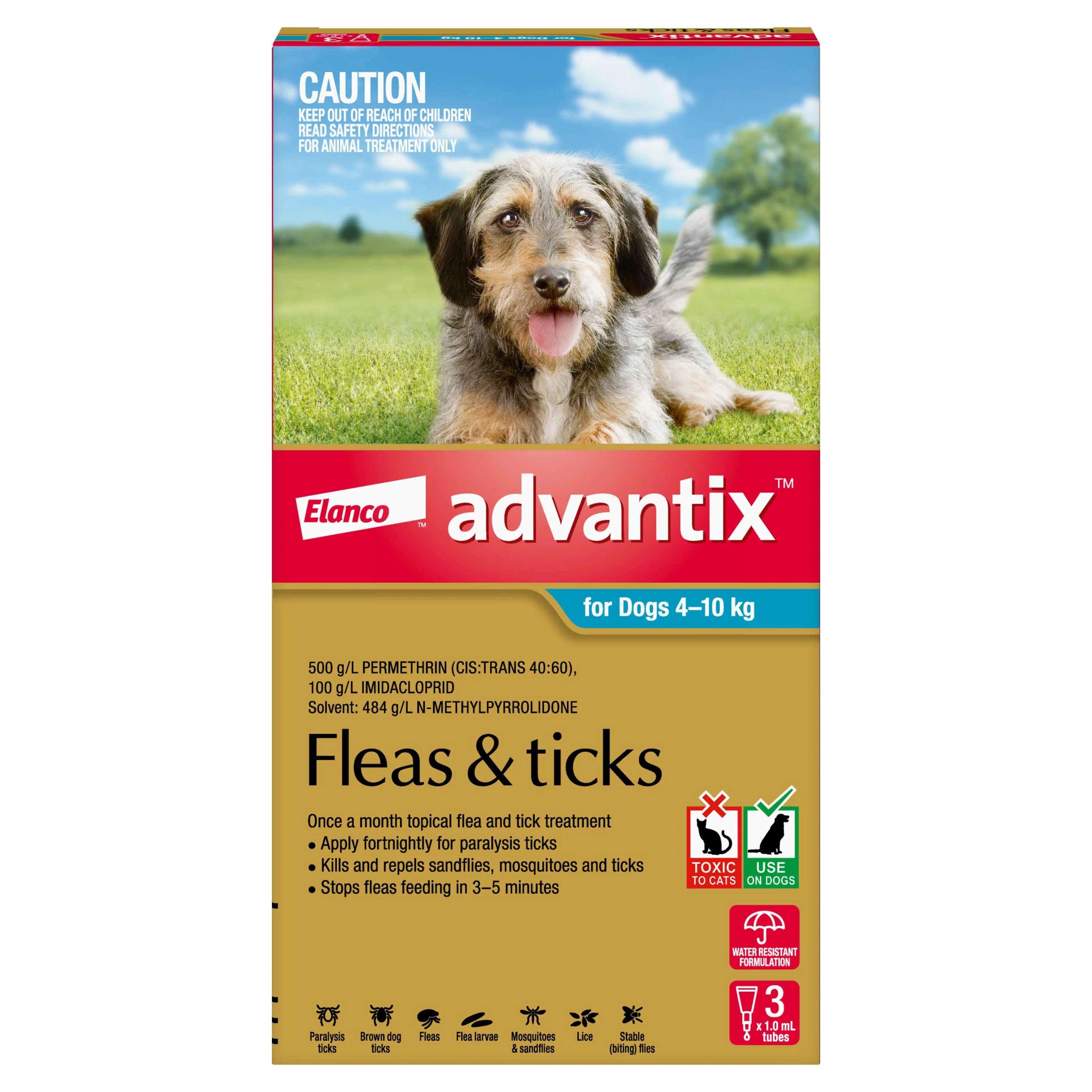 Advantix Flea & Tick Treatment 4-10kg Dog - Image 13
