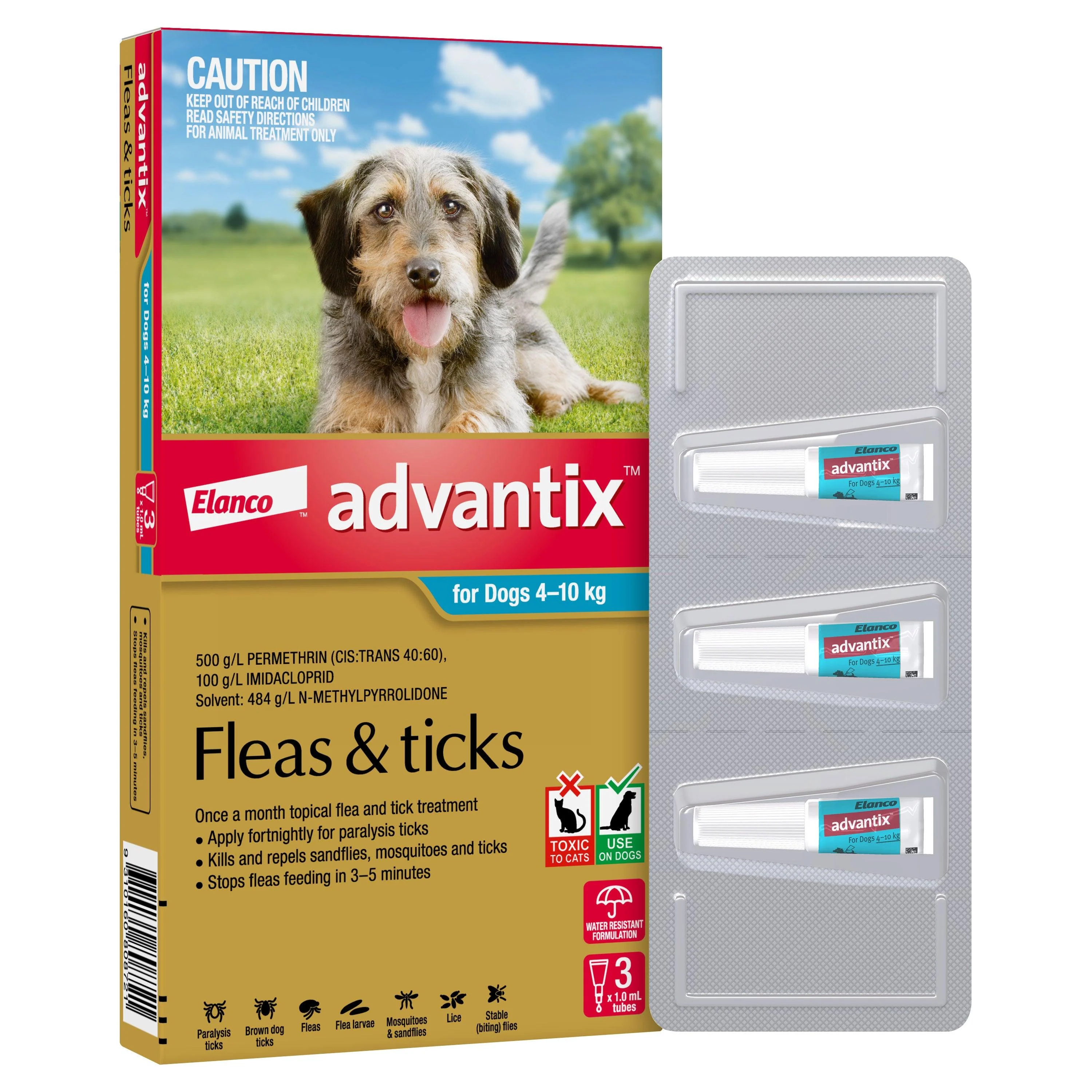 Advantix Flea & Tick Treatment 4-10kg Dog - Image 17