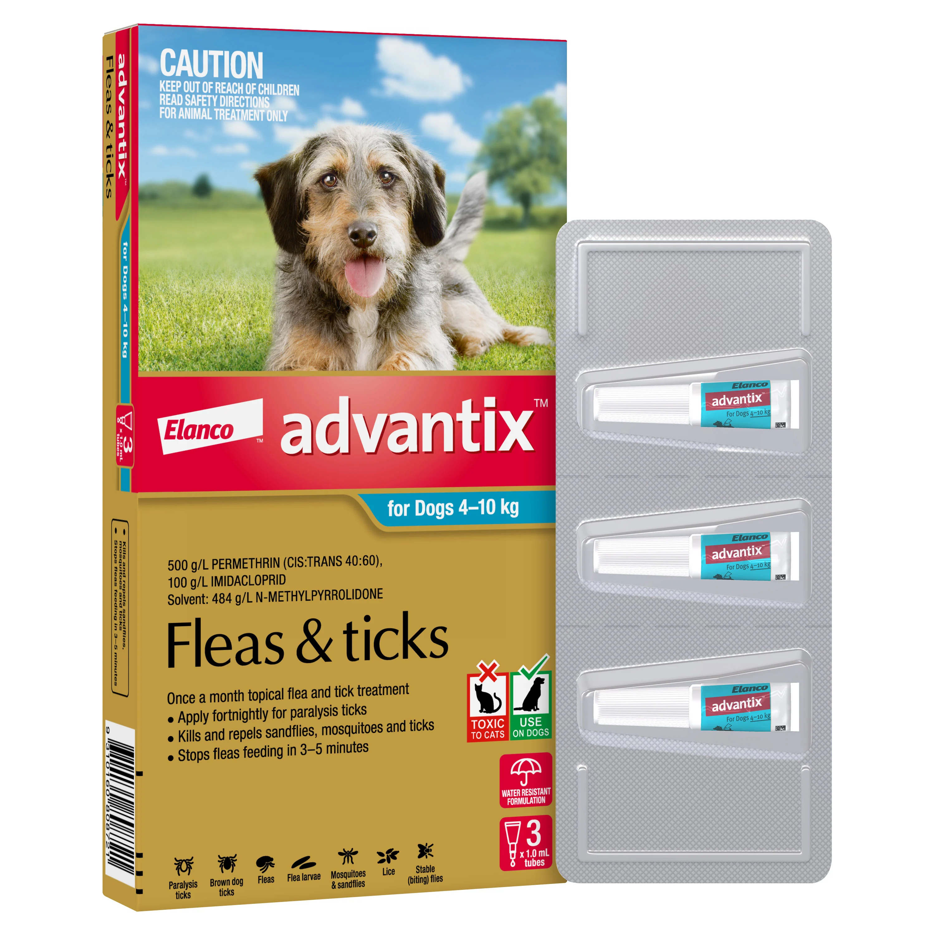 Advantix Flea & Tick Treatment 4-10kg Dog - Image 6