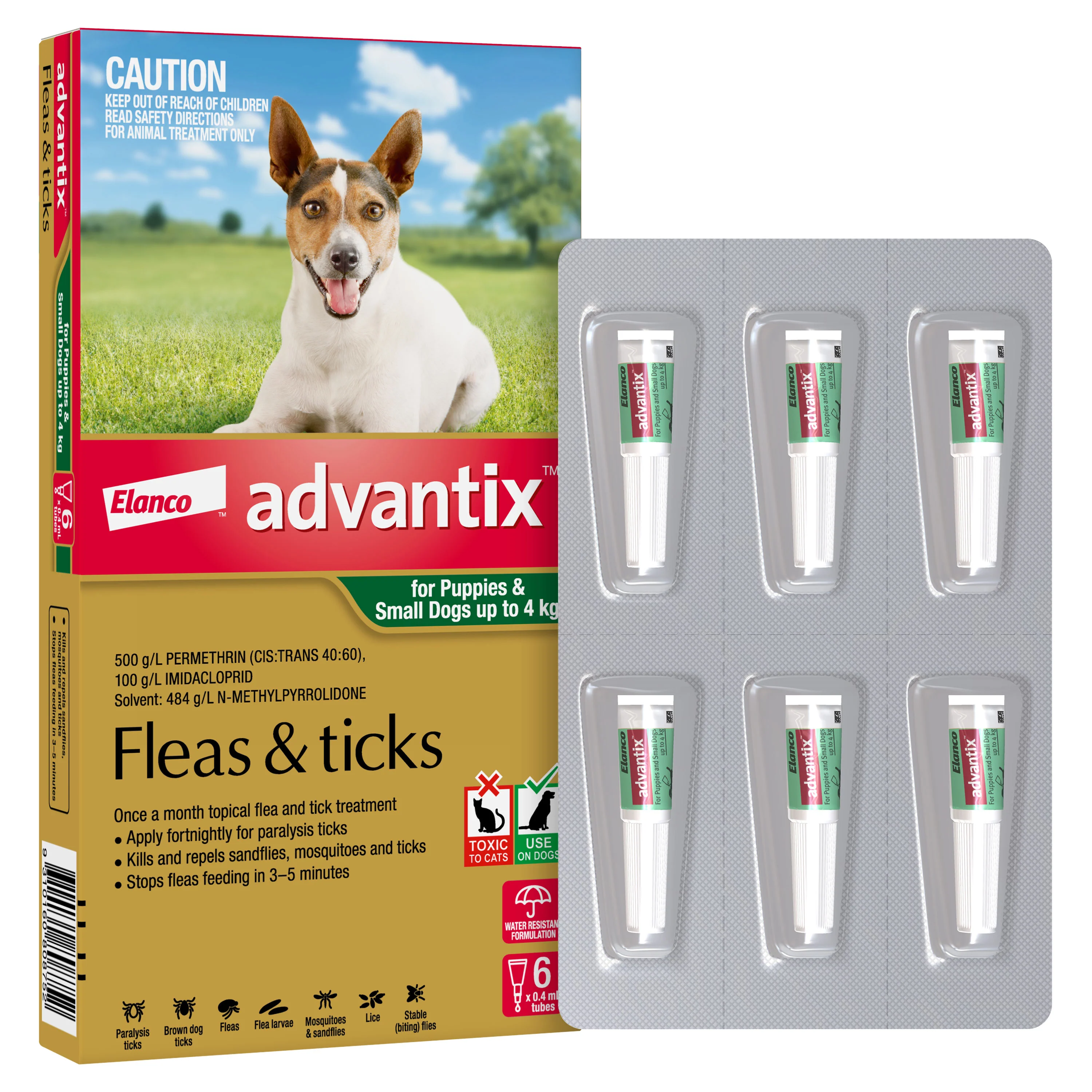 Advantix Small Breed <4kg Flea & Tick Spot-On Dog Treatment - Image 6
