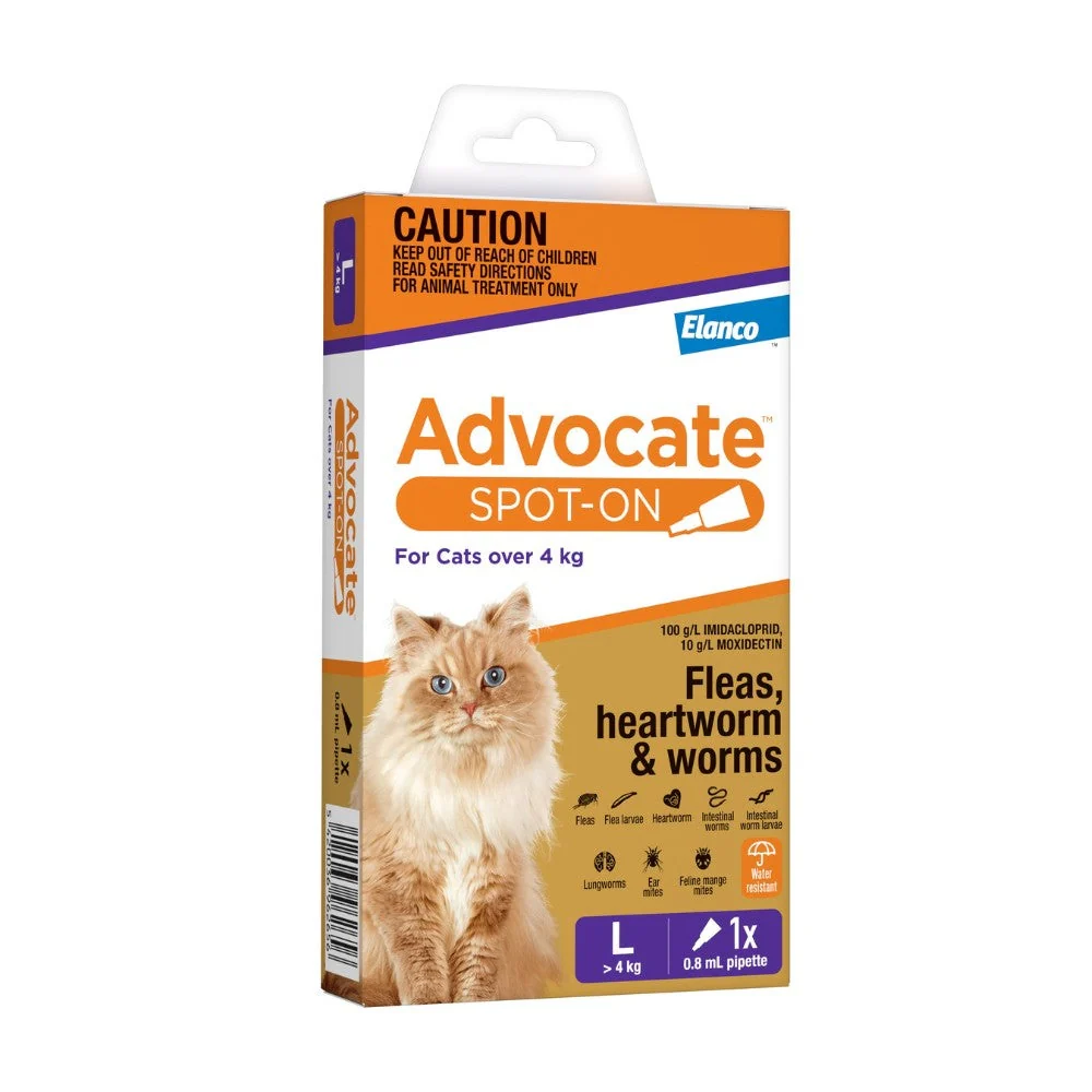 Advocate Spot-On Flea & Worm Treatment >4kg Cat - Image 5