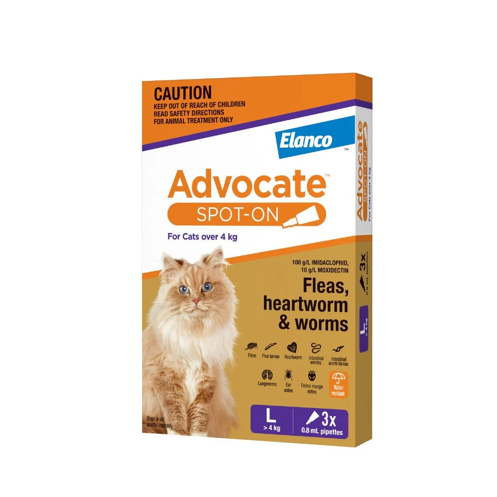 Advocate Spot-On Flea & Worm Treatment >4kg Cat - Image 6