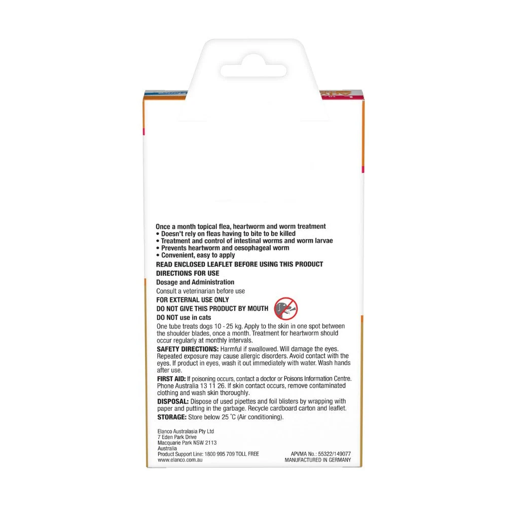 Advocate Red Spot-On Flea & Worming Treatment 10-25kg Dog - Image 6
