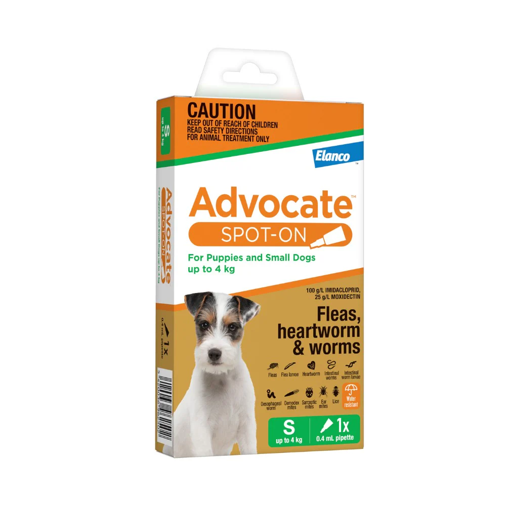 Advocate Green Spot-On Flea & Worming Treatment <4kg Dog - Image 10