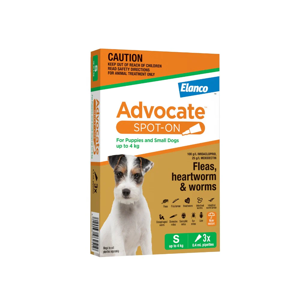 Advocate Green Spot-On Flea & Worming Treatment <4kg Dog - Image 11