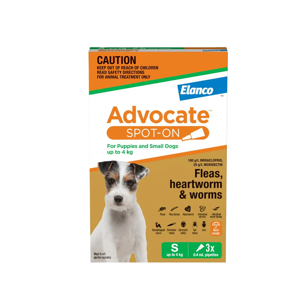 Advocate Green Spot-On Flea & Worming Treatment <4kg Dog - Image 5