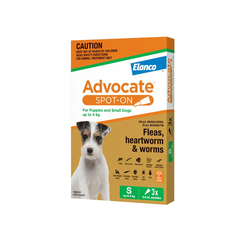Advocate Green Spot-On Flea & Worming Treatment <4kg Dog - Image 9
