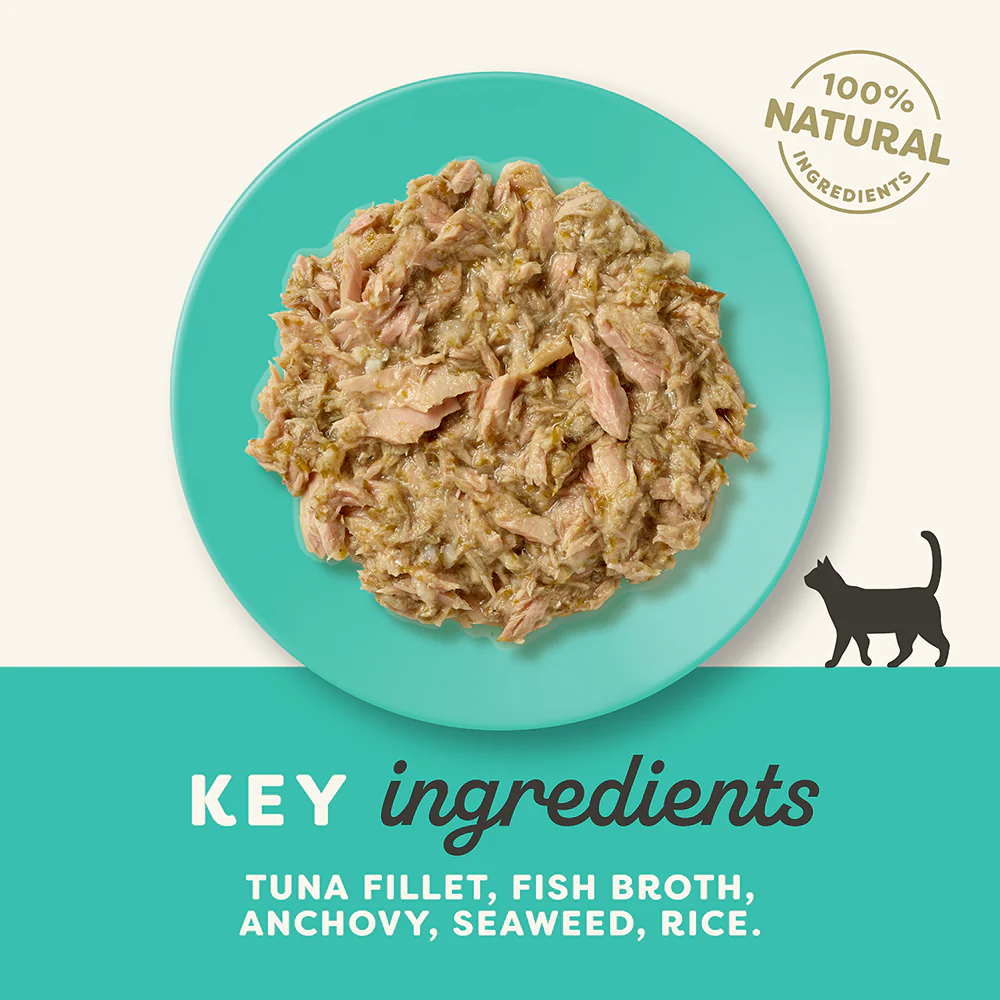 Applaws Natural Tuna Fillet with Anchovy in Broth Pouch Wet Cat Food - Image 4
