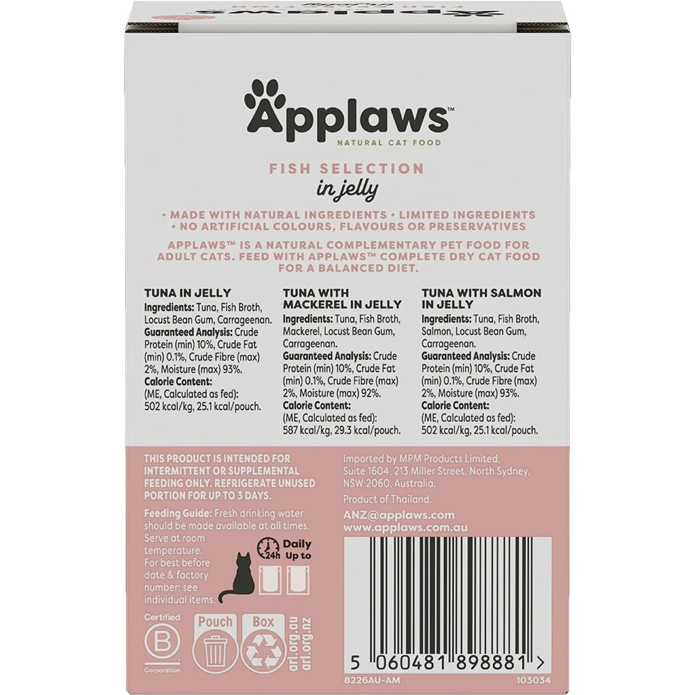 Applaws Natural Tuna in Jelly Wet Cat Food Pouches - Image 12
