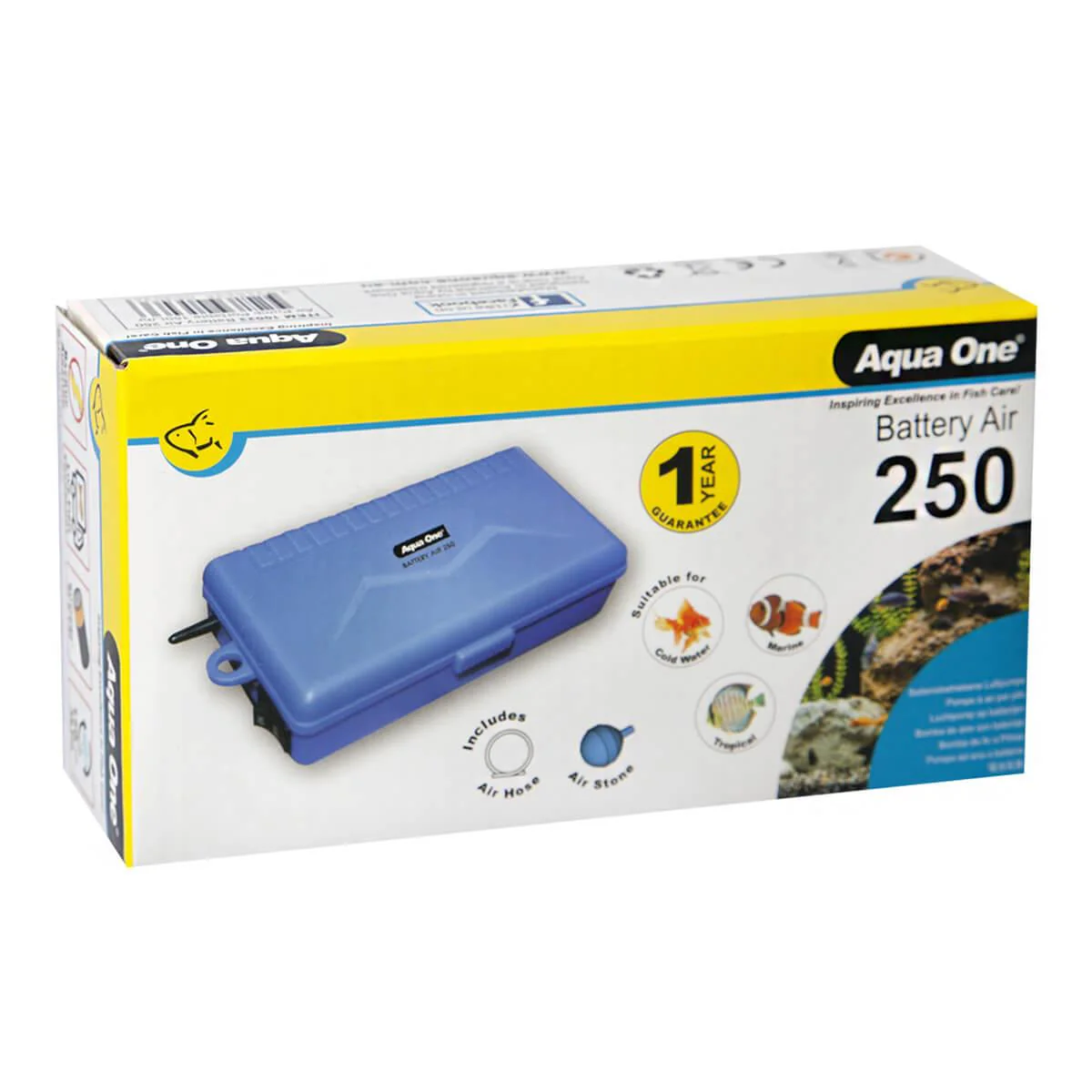Aqua One Airpump Battery Air 250 Portable 150L/Hr - Image 2