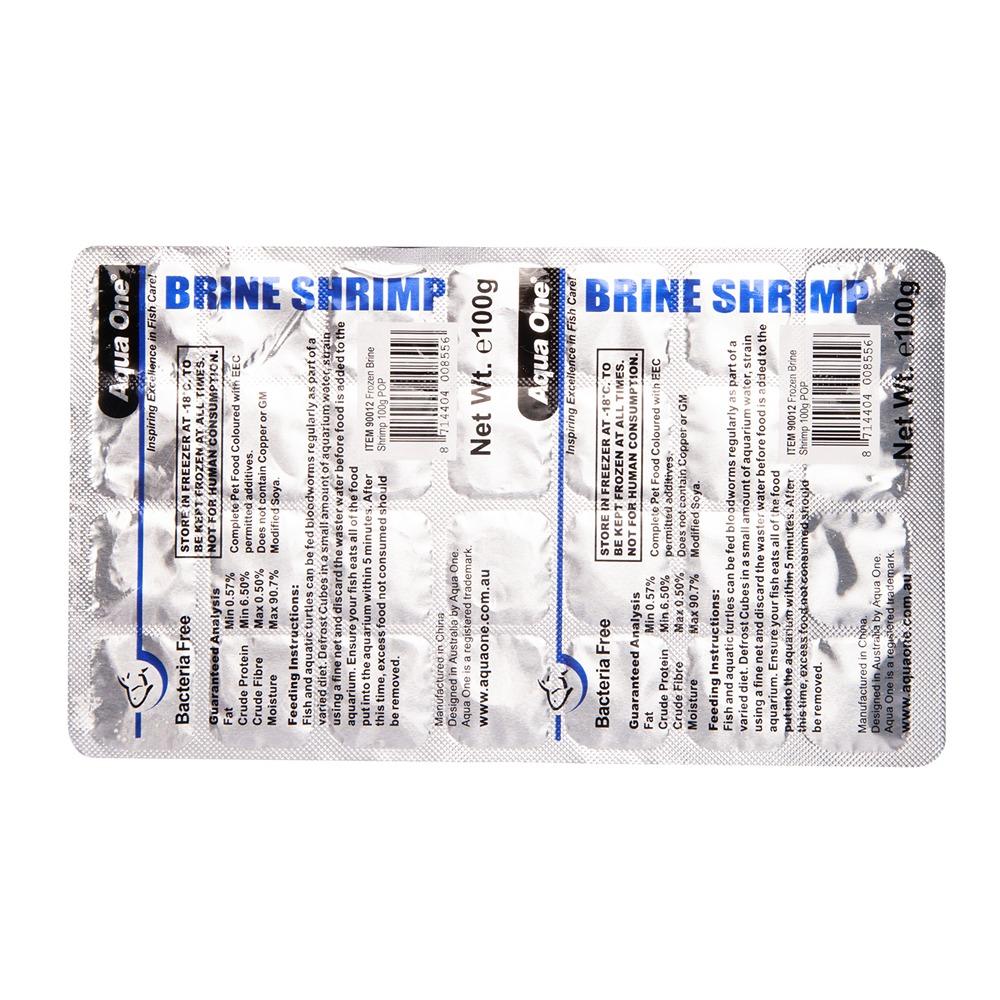 Aqua One Brineshrimp Frozen Food 100g Punch Out Pack - Image 2