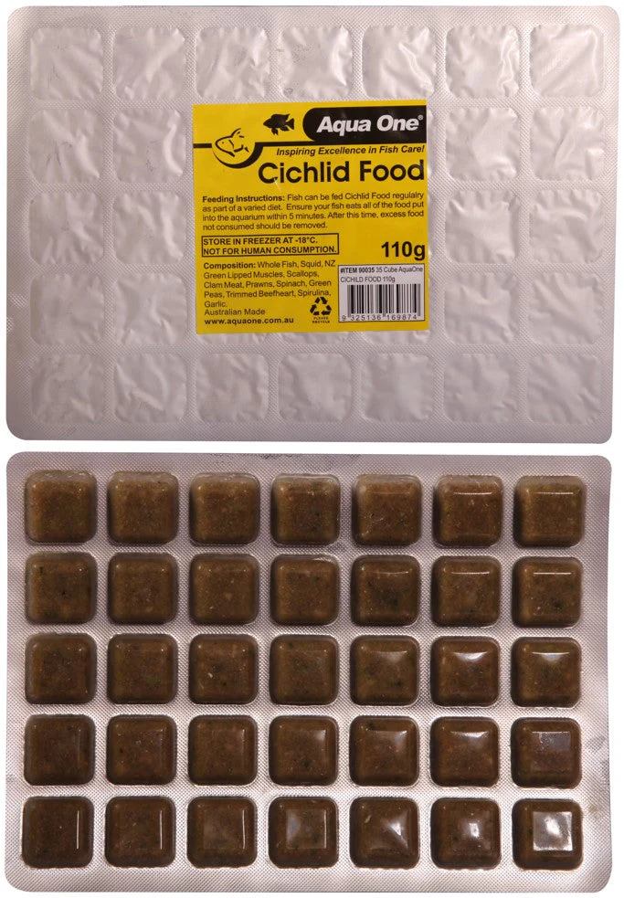 Aqua One Cichlid Food Frozen 110g - Image 2