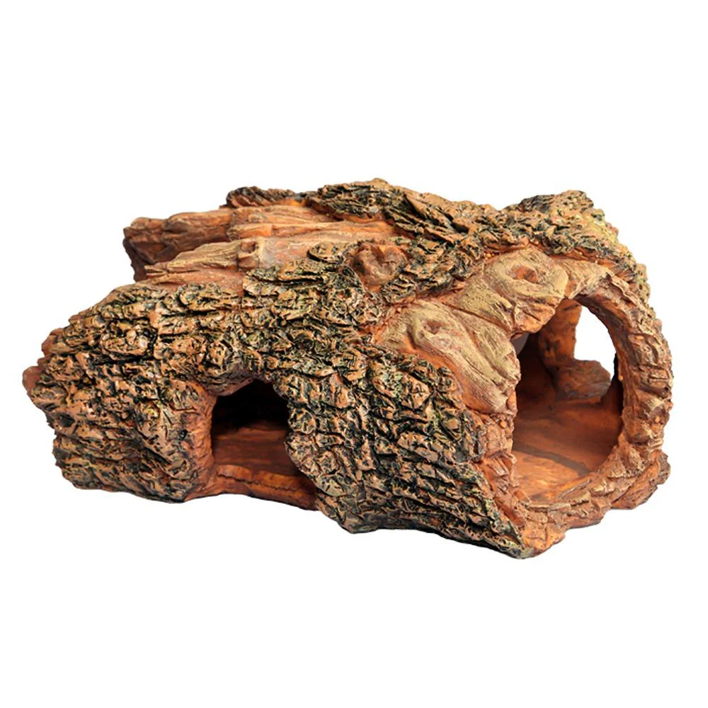 Aqua OneĀ Fish Ornament Hollow Log 22x15x11cmh