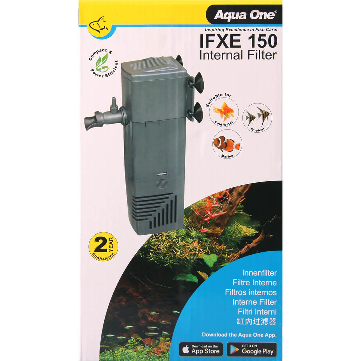 Aqua One IFXE 150 Internal Filter 600L/HR - Image 3