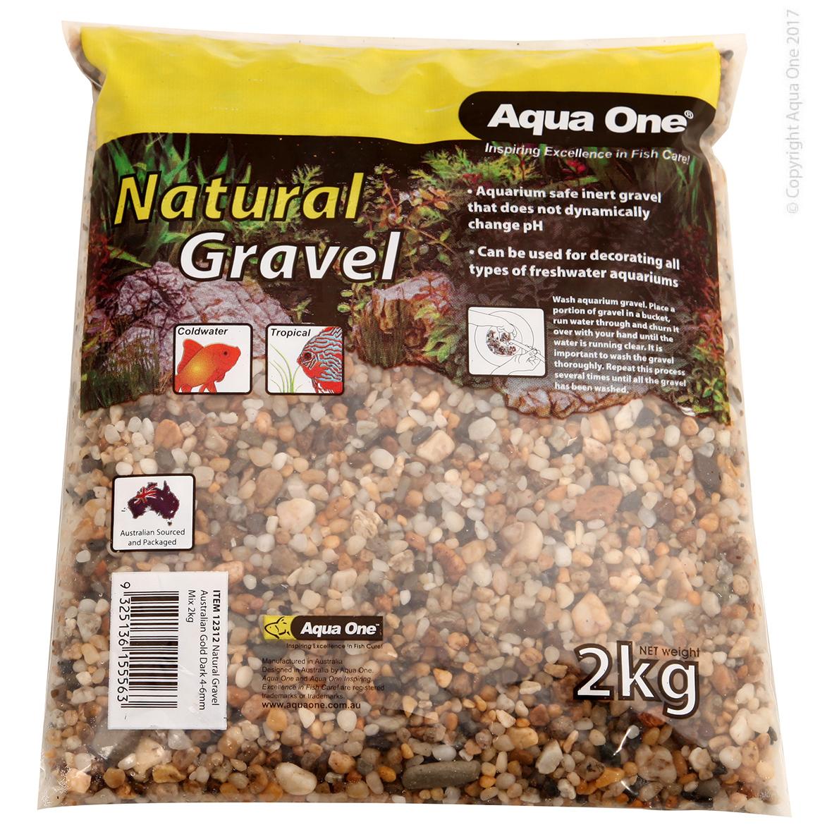Aqua One - Natural Gravel Australian Gold Dark 4-6mm Mix - Image 4