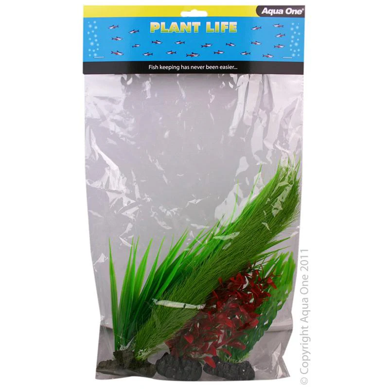 Aqua One Plastic Plant Mix 2 4pk - Image 2