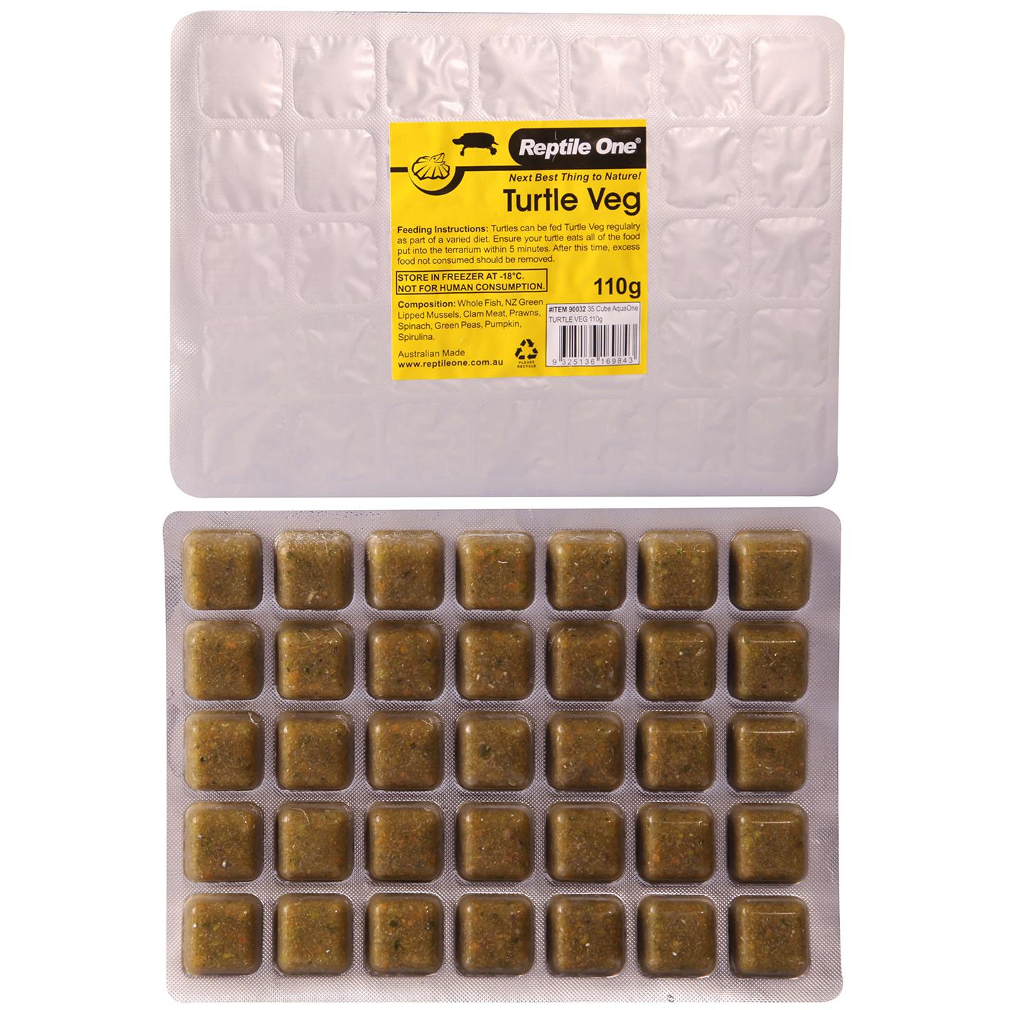 Reptile One Turtle Veg Frozen Food 110g - Image 4