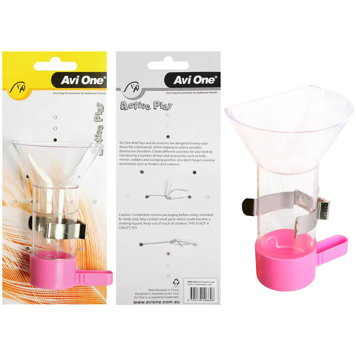 Avi One - Bird Funnel Feeder - Metal Holder - Image 5