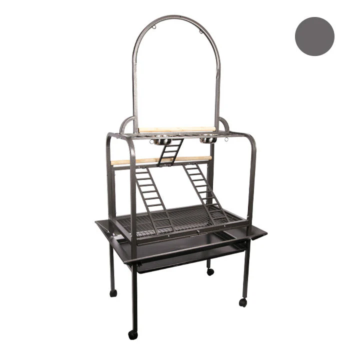 Avi One Parrot Stand Deluxe Silver/Black - Image 4