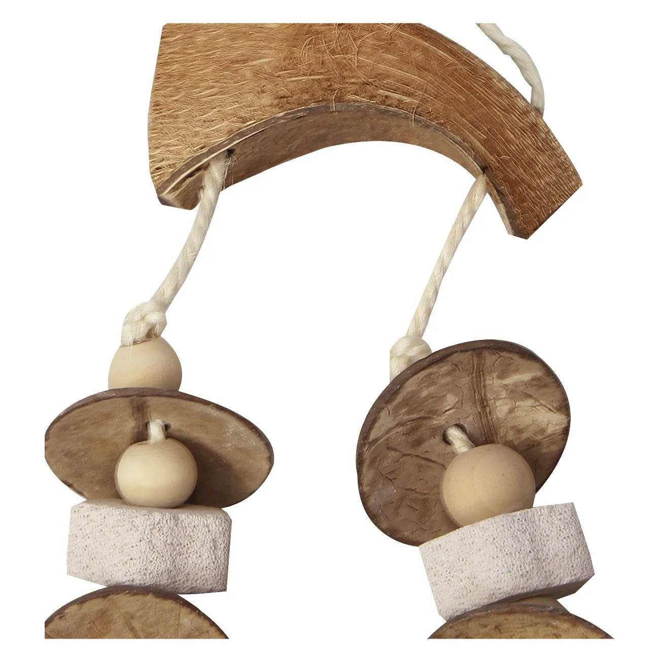 Avi One Pumice & Beads With Coconut Husk Bird Toy - Image 3