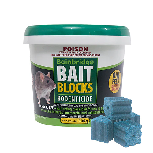 Bainbridge Rodent Bait Blocks Brodifacoum 0.05g/kg - Image 2