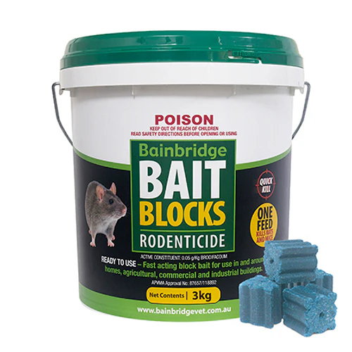 Bainbridge Rodent Bait Blocks Brodifacoum 0.05g/kg - Image 3