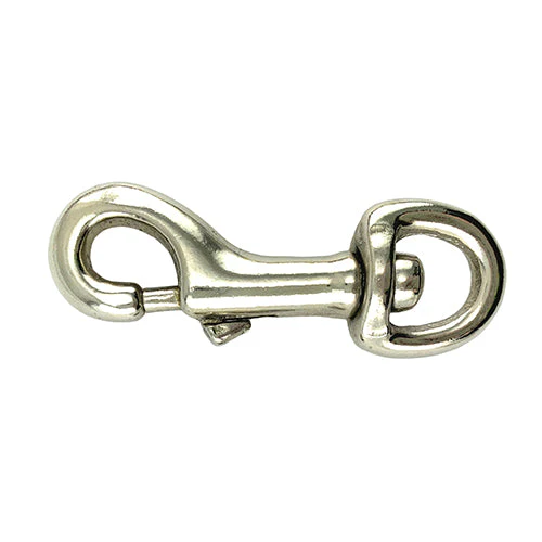 Bainbridge Round Swivel Eye Snaphook - Nickel Plated - Image 5