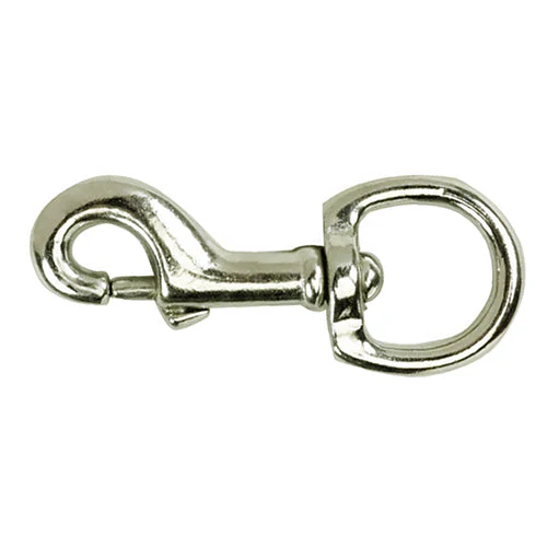 Bainbridge Round Swivel Eye Snaphook - NP Heavy Duty 28mm - Image 2