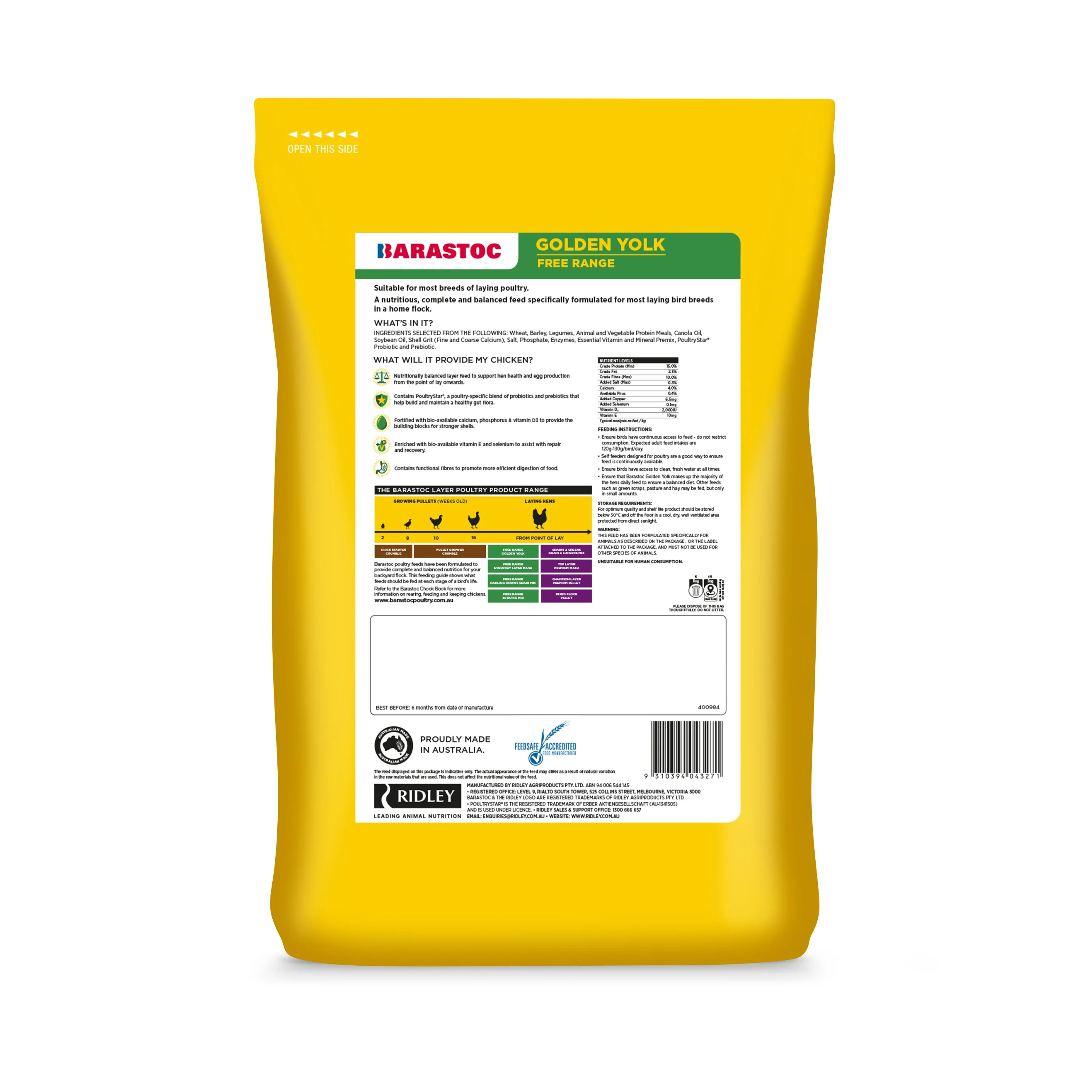 Barastoc Golden Yolk 20kg - Image 4