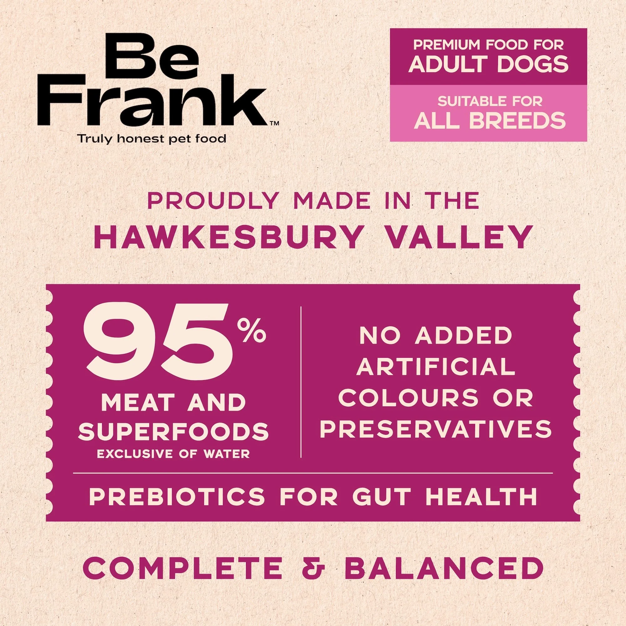 Be Frank Adult Kangaroo & Chicken Pate Wet Dog Food - Image 4